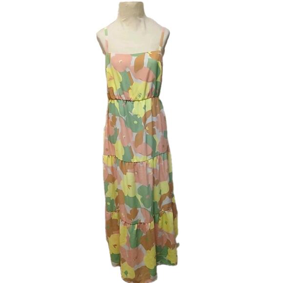 Anthropologie Social Standard Sanctuary Floral Collage Get-Away Maxi Dress Sz M - Picture 3 of 16
